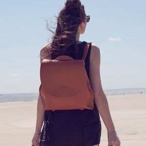 Leather Convertible Backpack